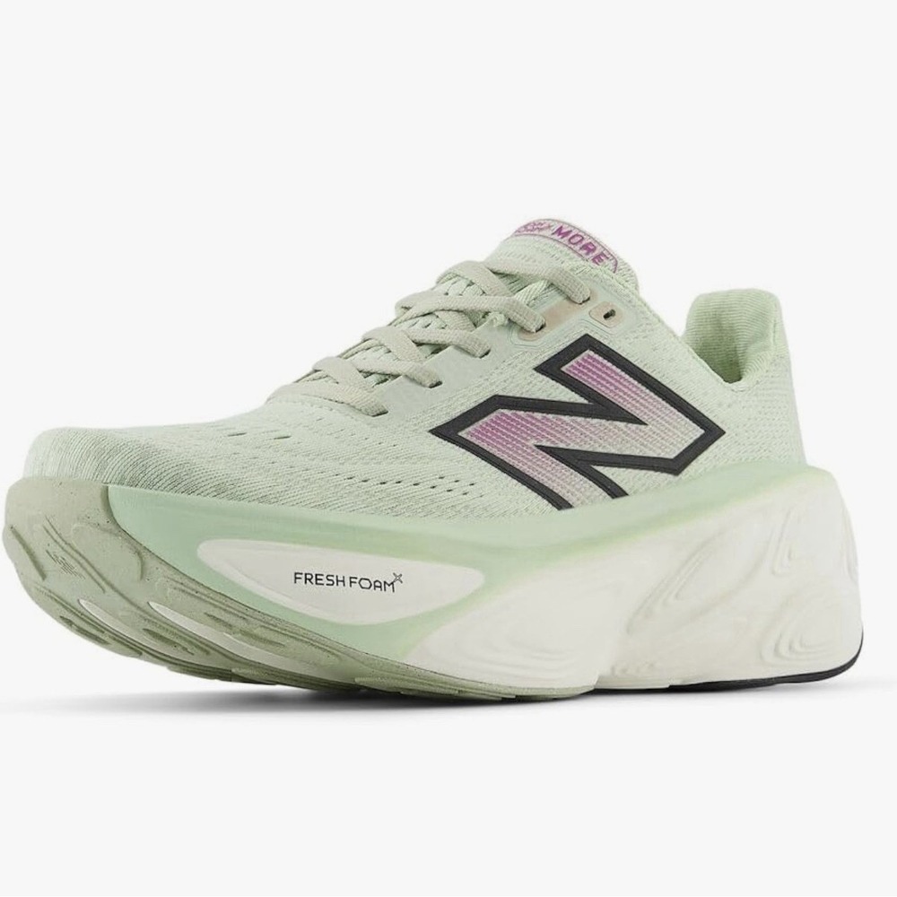 Size 6.5 - New Balance Fresh Foam X More v5 Natural Mint Purple Fuchsia W